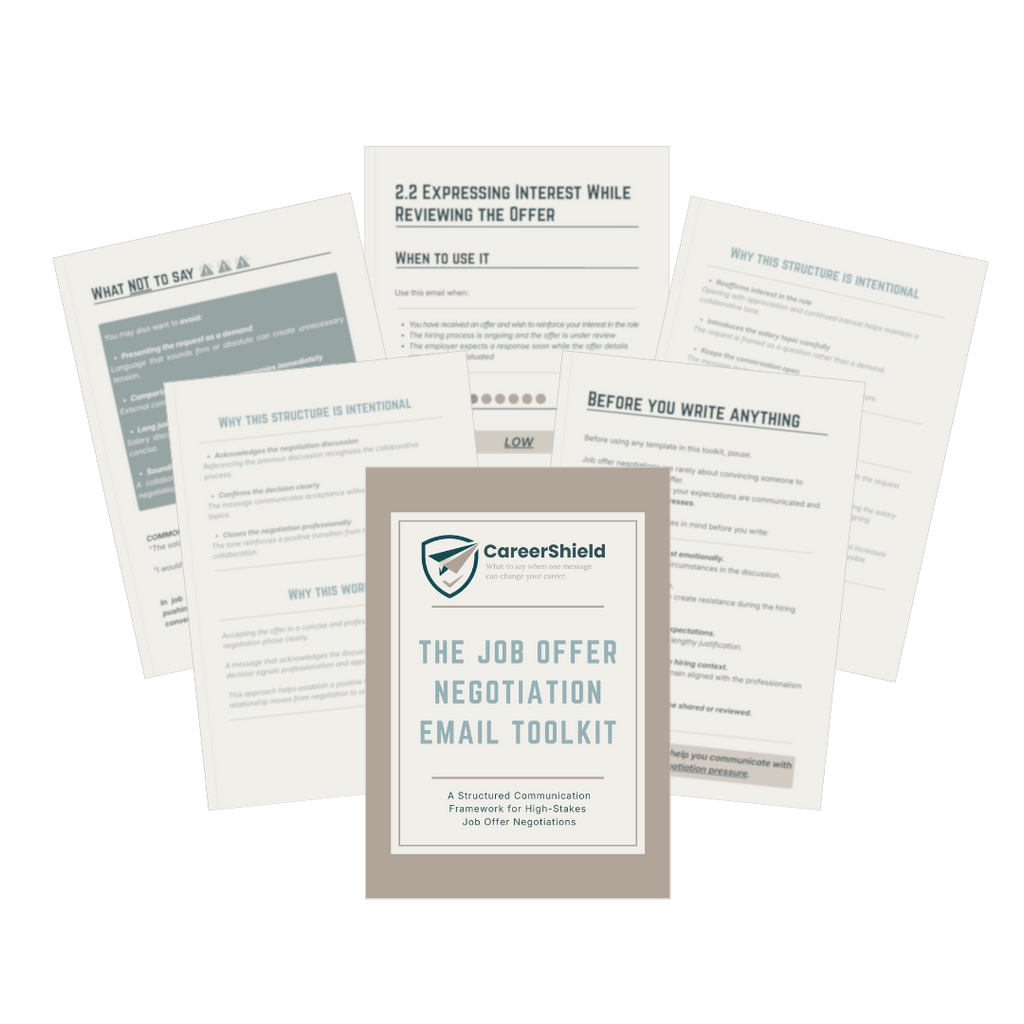 The Job Offer Negotiation Toolkit