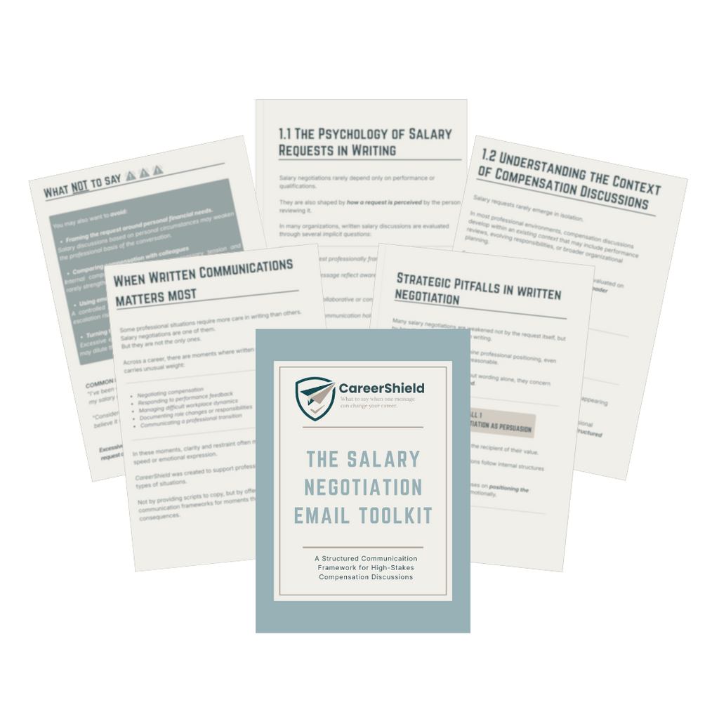 The Salary Negotiation Toolkit