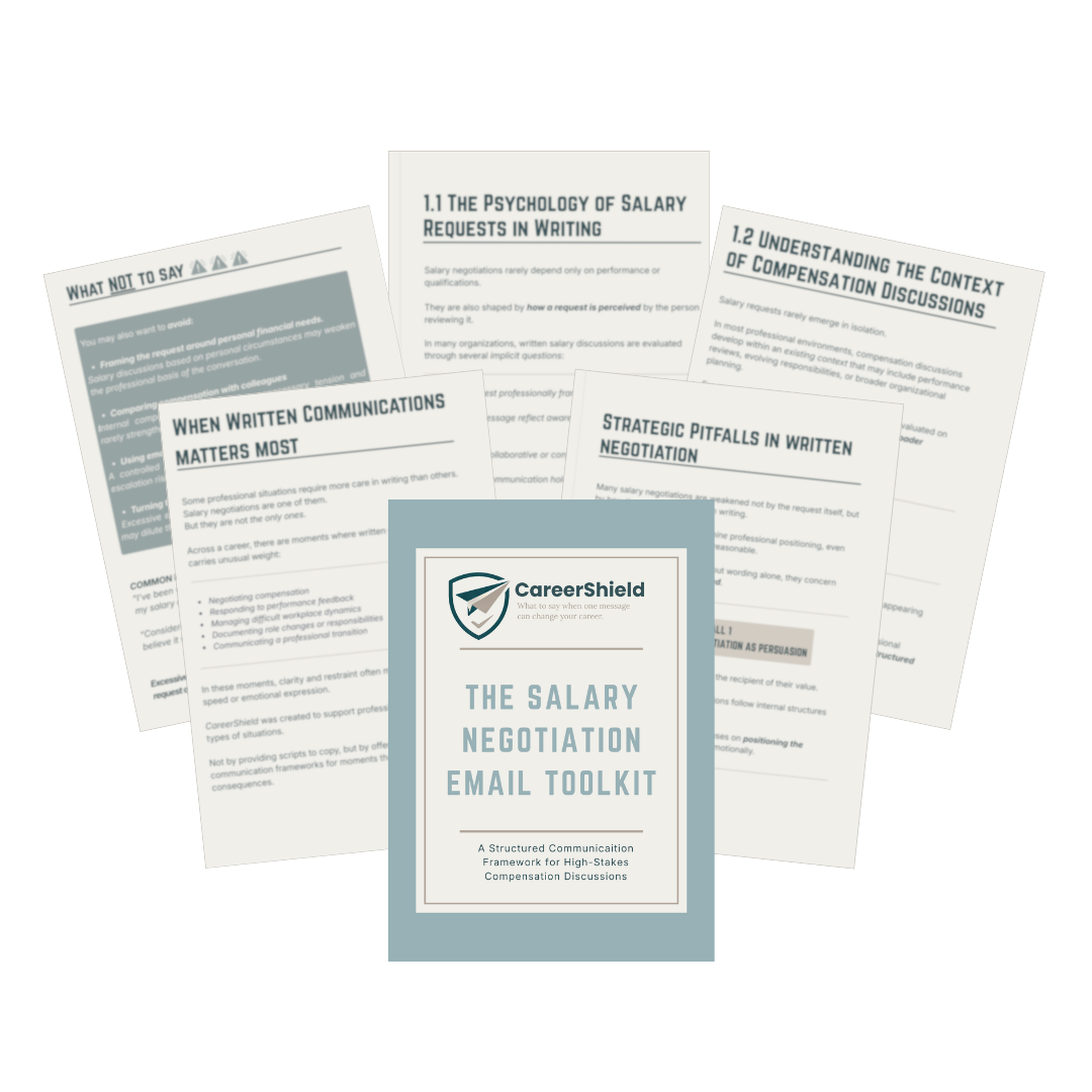 The Salary Negotiation Toolkit